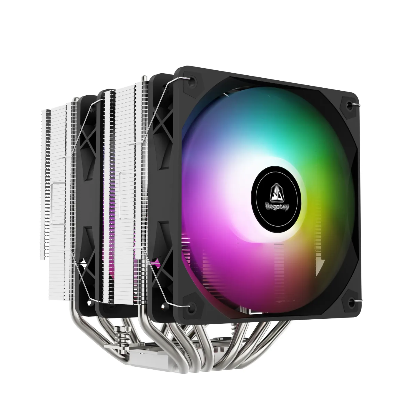 Segotep FZ6 PRO Siyah 2X120MM ARGB Hava Soğutucu AM4 / AM5 / LGA1700 / LGA1200 TDP:260 Watt
