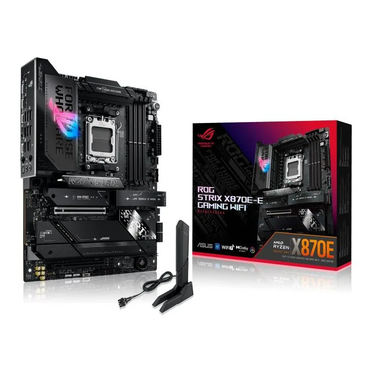 ASUS Rog Strix X870E-E Gaming WIFI AM5 DDR5 Ses GLAN HDMI/USB SATA3 USB3.2 ATX Anakart