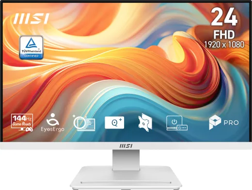 MSI 23.8 PRO MP241W E14V 1920X1080 (FHD) 16:9 Flat VA 144HZ 1MS (MPRT) Freesync Beyaz Monitör