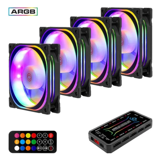 Frisby FCL-F1274C 4X120MM ARGB Fan + Kontrol Hub Kasa Fanı