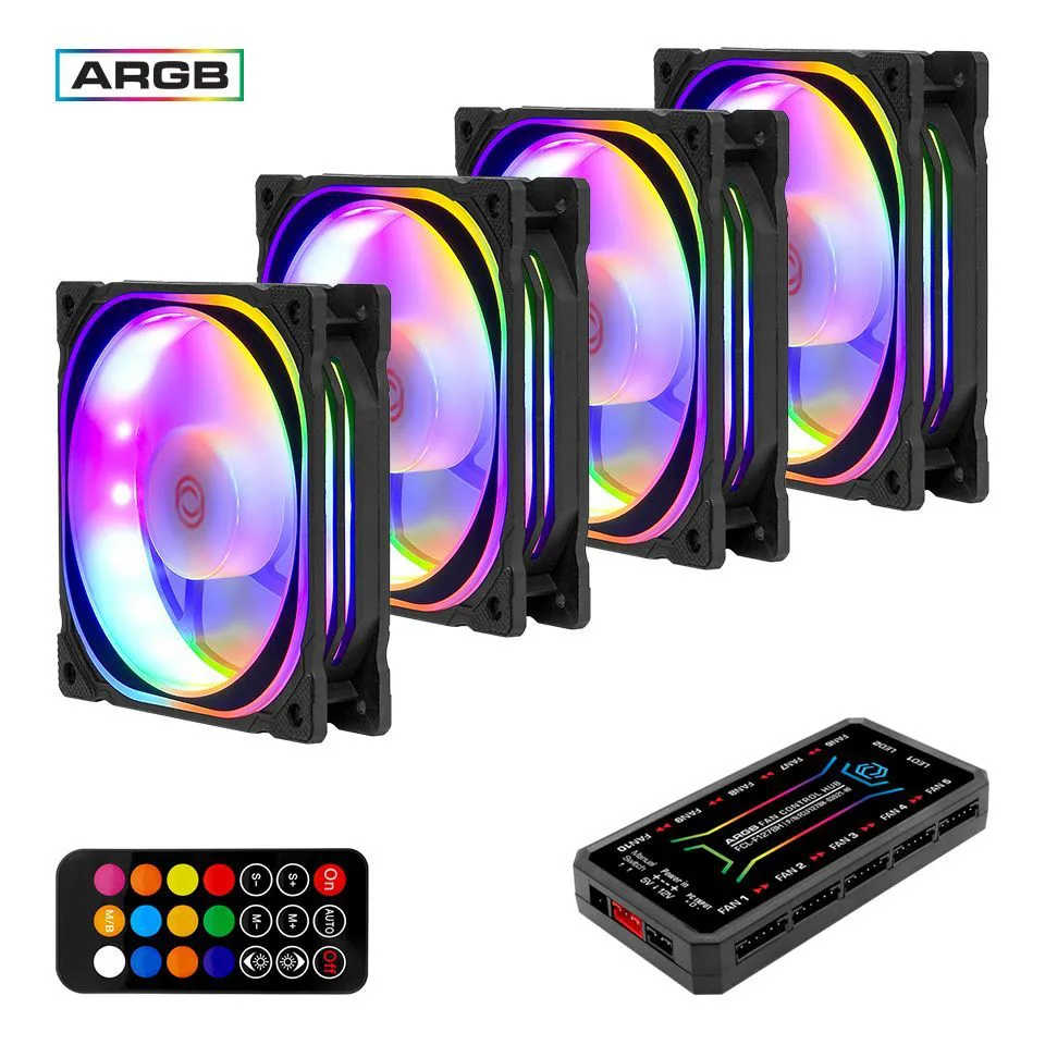 Frisby FCL-F1274C 4X120MM ARGB Fan + Kontrol Hub Kasa Fanı