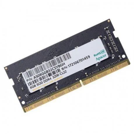 Apacer 8GB 3200MHz CL22 DDR4 Notebook Sodimm RAM (EL.08G21.GSH)