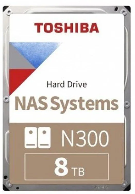 Toshiba N300 8TB 7200RPM 128MB SATA3 NAS Disk (HDWG480UZSVA)