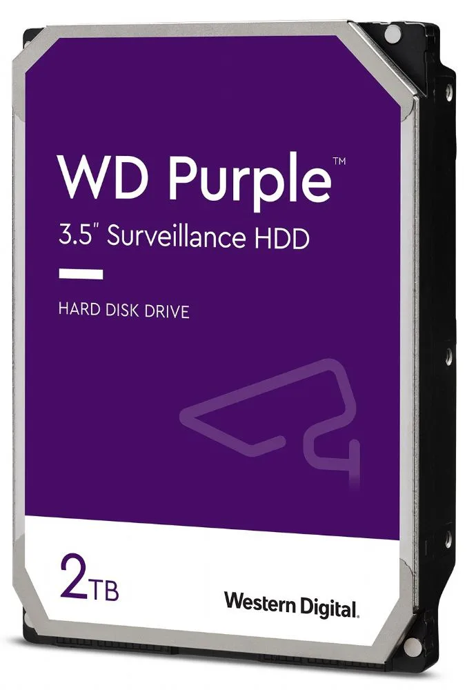 Western Digital WD23PURZ Purple 7X24 3.5 inç 2TB 5400 RPM 64MB SATA 6GB/S Güvenlik HDD