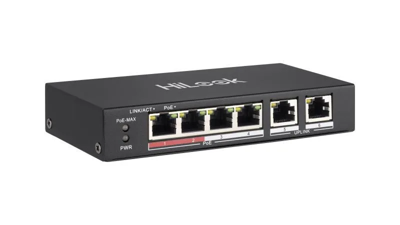 Hikvision-Hilook NS-0106P-35(O-STD) 4X100 Mbps POE Port 2 X 100 Mbps RJ45 Port 35W