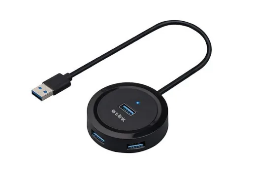 S-Link Swapp SW-U300 4 Port USB 3.0 Gri USB Hub Çoklayıcı