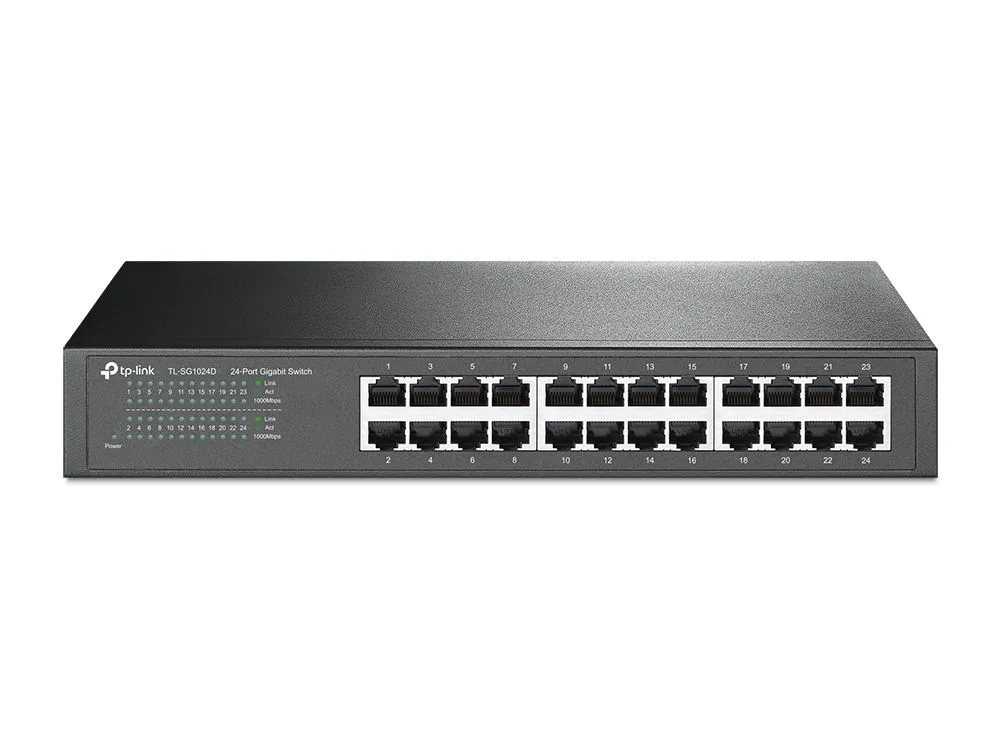 TP-Link TL-SG1024D 24 Port 10/100/1000 Masaüstü/Rackmount Gigabit Switch