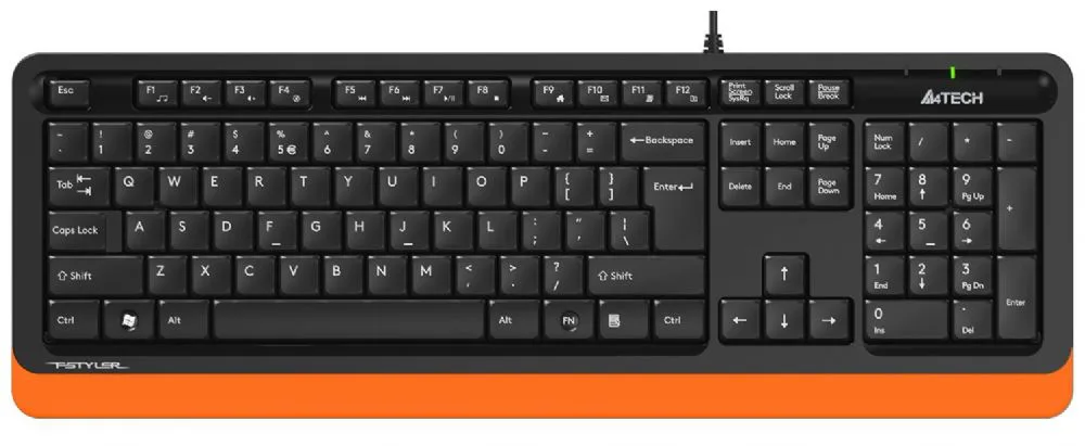 A4 Tech FK10 Q USB Turuncu/Siyah TR FN-Multimedya Klavye