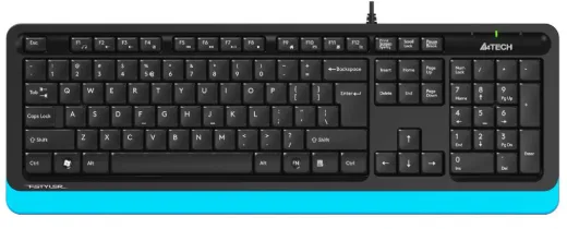 A4 Tech FK10 Q USB Mavi/Siyah TR FN-Multimedya Klavye