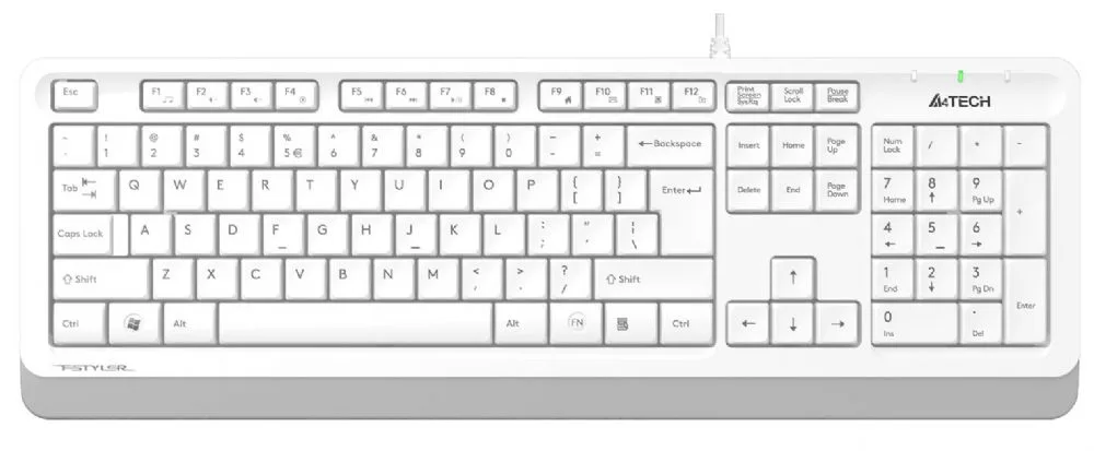 A4 Tech FK10 Q USB Beyaz TR FN-Multimedya Klavye