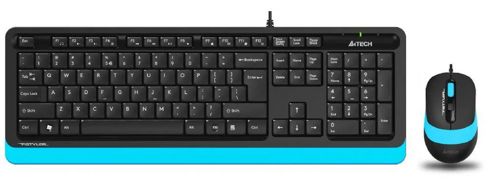 A4 Tech F1010 Q USB Mavi/Siyah FN-MM KLV+Opt. Mouse 1600D