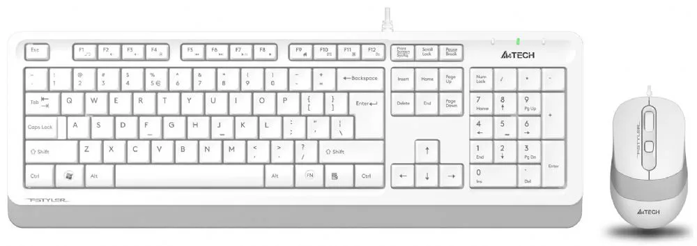 A4 Tech F1010 Q USB Beyaz FN-MM KLV+Opt. Mouse 1600D