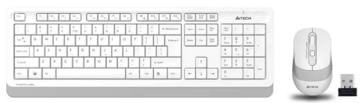 A4 Tech FG1010 2.4G Kablosuz Beyaz Q FN-MM KLV+Opt. Mouse 2000DPİ