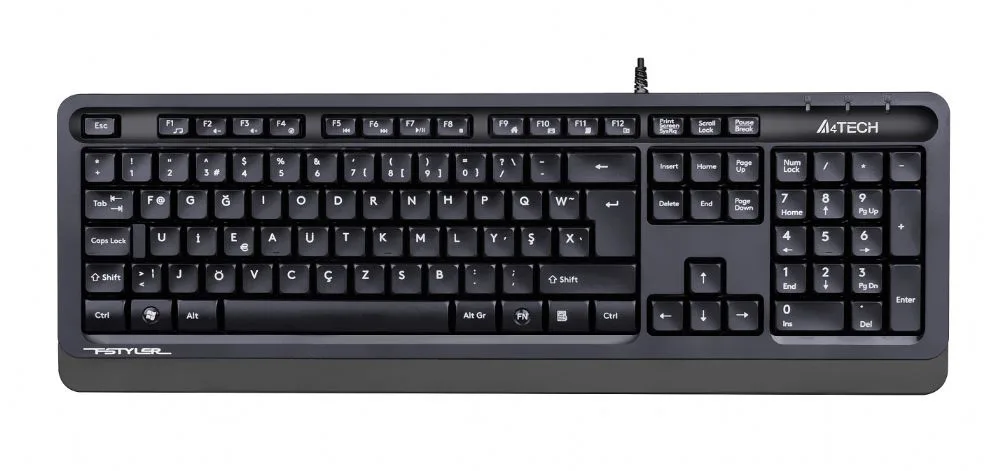 A4 Tech FK10 F USB Gri TR FN-Multimedya Klavye
