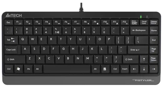 A4 Tech FK11 USB Kablolu Q Multimedia Mini Klavye Gri