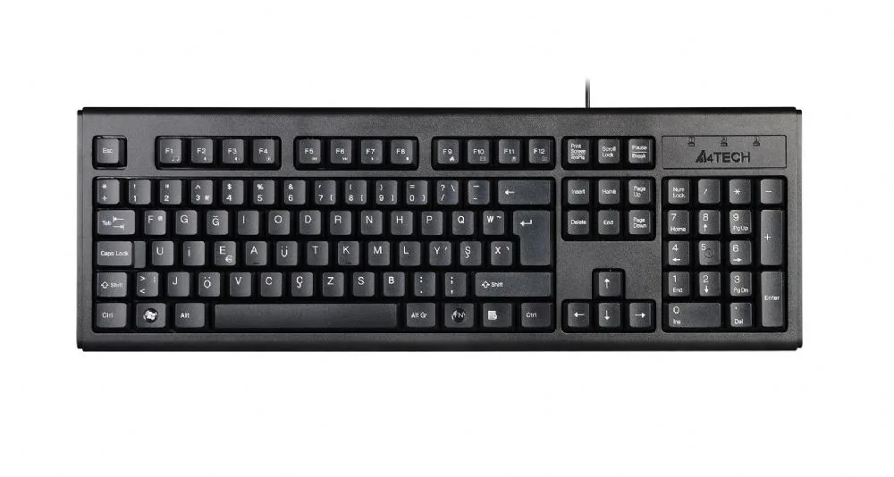 A4 KM-720F Kablolu FN-Multimedya Klavye F (USB) Siyah