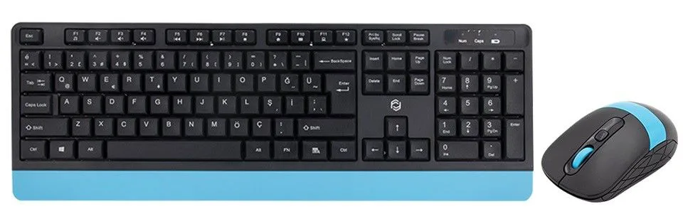 Frisby FK-4885QU Kablosuz Klavye-Mouse Set Siyah / Mavi