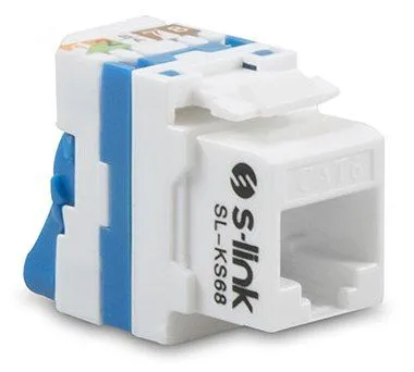 S-Link SL-KS68 CAT6 UTP 180 Derece Keystone Jack Çevirmeli