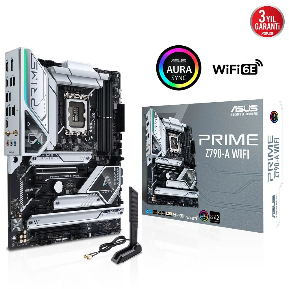 ASUS Prime Z790-A WIFI 1700P DDR5 Ses GLAN DP/HDMI SATA3 USB3.2 ATX
