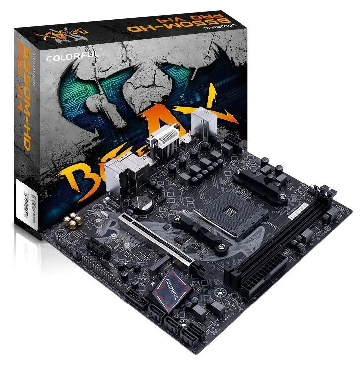 Colorful Battle-AX B550M-HD PRO AMD Socket AM4 Vda/Dci/HDMI 2XDDR4 1X M.2 Anakart