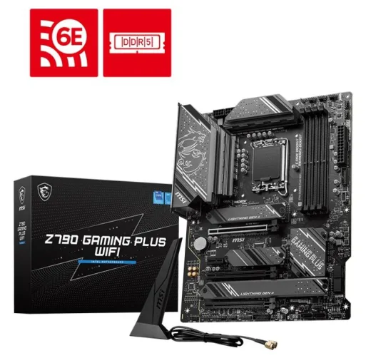 MSI Z790 Gaming Plus WIFI Soket 1700 DDR5 7200MHz(OC) Pci-E GEN5 M.2 USB3.2 DP HDMI 1X2.5G