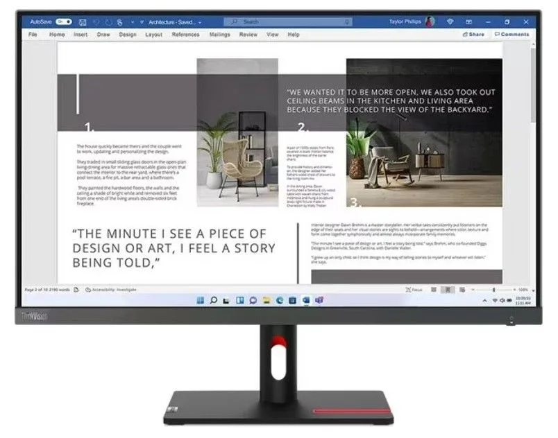 Lenovo Thinkvision S27I-30 63DFKAT4TK 27 inç 1920X1080 4MS 100HZ IPS HDMI/VGA Vesa