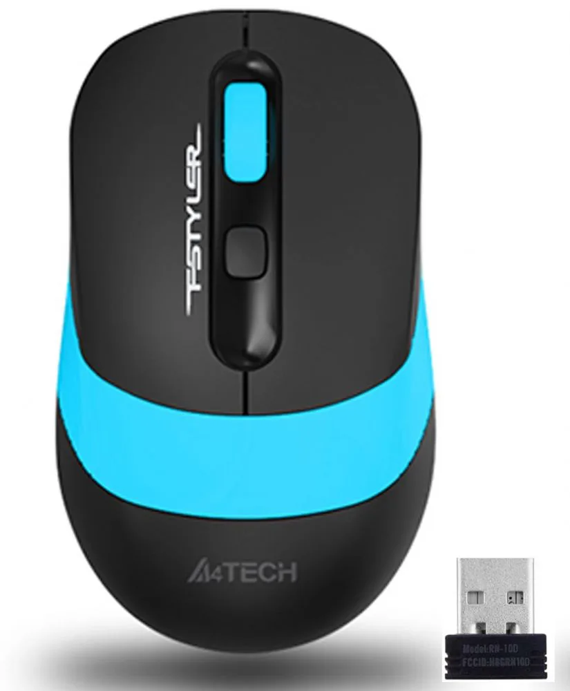 A4 Tech FG10 Mavi/Siyah Nano Kablosuz Optik 2000 DPI