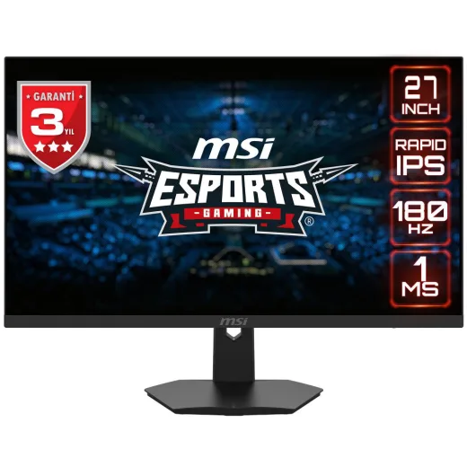 MSI 27 G274F 1920X1080 (FHD) 16:9 Flat 2HDMI 1DP IPS 180HZ 1MS Adaptive-SYNC Gaming Monitör