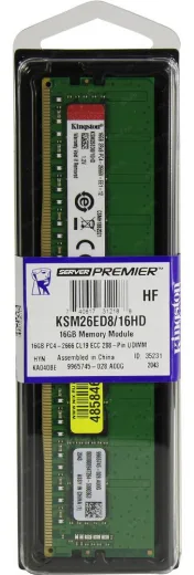 Kingston KSM26ED8/16 16GB DDR4 2666MHz ECC Bellek