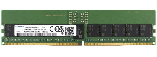Samsung M321R4GA3BB6-CQKET 32GB 4800MHz DDR5 Rdimm Bellek