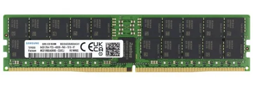 Samsung M321R8GA0BB0-CQKZJ 64GB 4800MHz DDR5 Rdimm Bellek