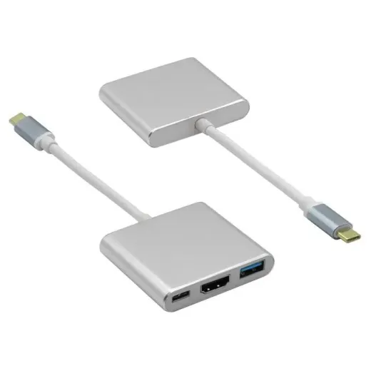 Frisby FA-7656TC Type-C TO HDMI / USB 3.0 / USB PD Çevirici