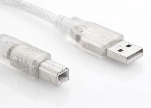 S-Link SL-U2015 1.5M Lüks Şeffaf USB2.0 Yazıcı Kablo