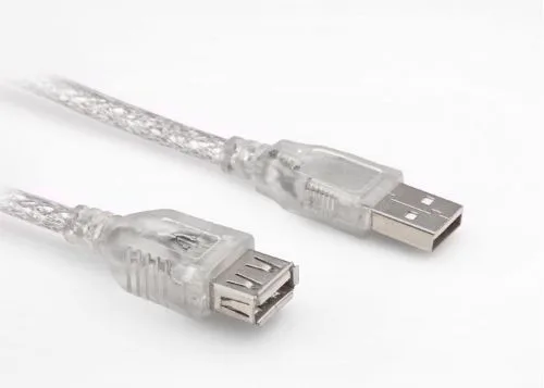 S-Link SL-AF2003 USB 2.0 3M Şeffaf Uzatma Kablosu